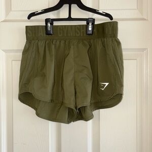 Gymshark Women's Athletic Shorts in Olive